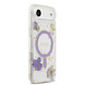 Guess Guess iPhone 17 Air Backcover hoesje - Magsafe - Resin Flowers Design - Paars