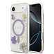 Guess Guess iPhone 17 Air Backcover hoesje - Magsafe - Resin Flowers Design - Paars