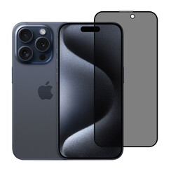 box of 10 - TUNIQ iPhone 15 Pro Protecteur D'écran - Privacy Glass - Noir