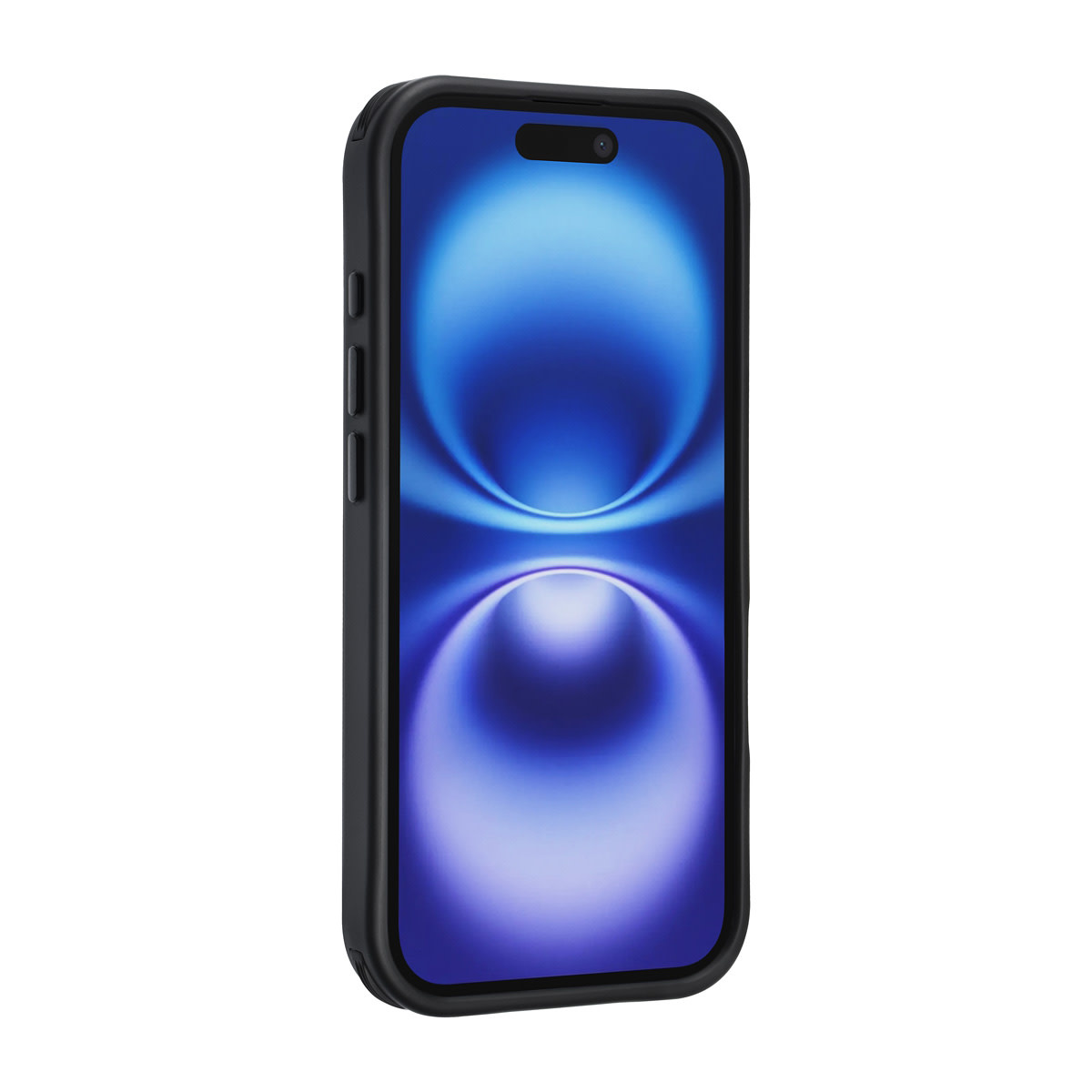 TUNIQ TUNIQ iPhone 16 Backcover hoesje - Built-in Ring Stand - Antishock - Zwart, foto 3 van 4