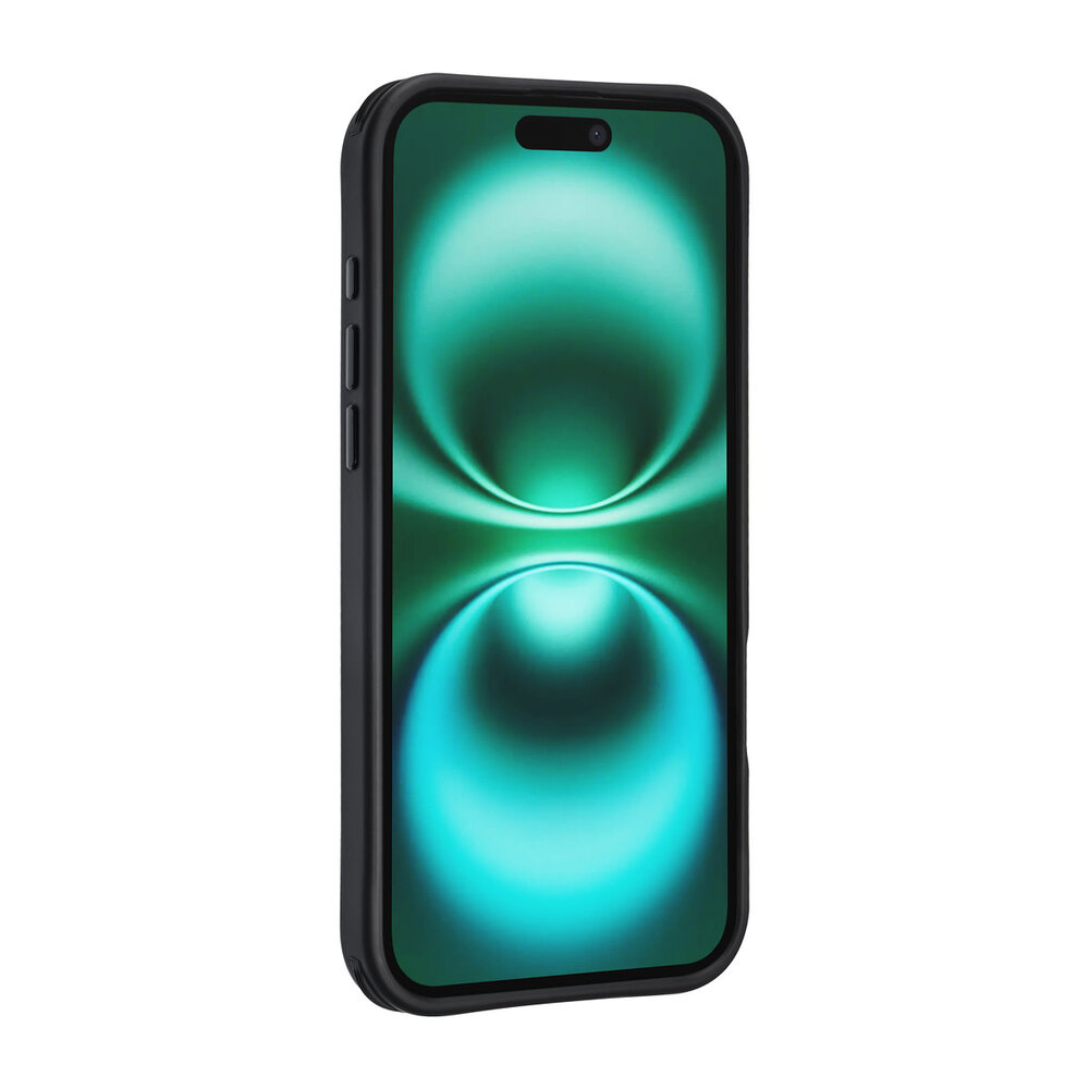 TUNIQ TUNIQ iPhone 16 Plus Back cover coque - Built-in Ring Stand - Antishock - Noir TUNIQ TUNIQ iPhone 16 Plus Back cover coque - Built-in Ring Stand - Antishock - Noir