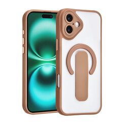 TUNIQ iPhone 16 Plus Back cover case - Built-in Ring Stand - Antishock - Gold