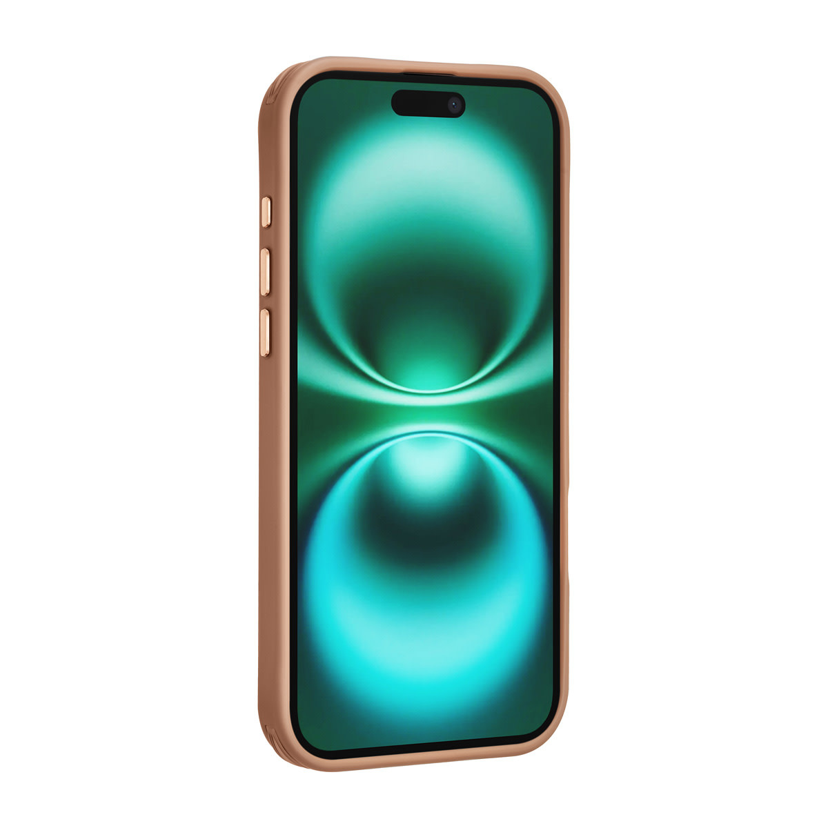 TUNIQ TUNIQ iPhone 16 Plus Backcover hoesje - Built-in Ring Stand - Antishock - Goud, foto 3 van 4