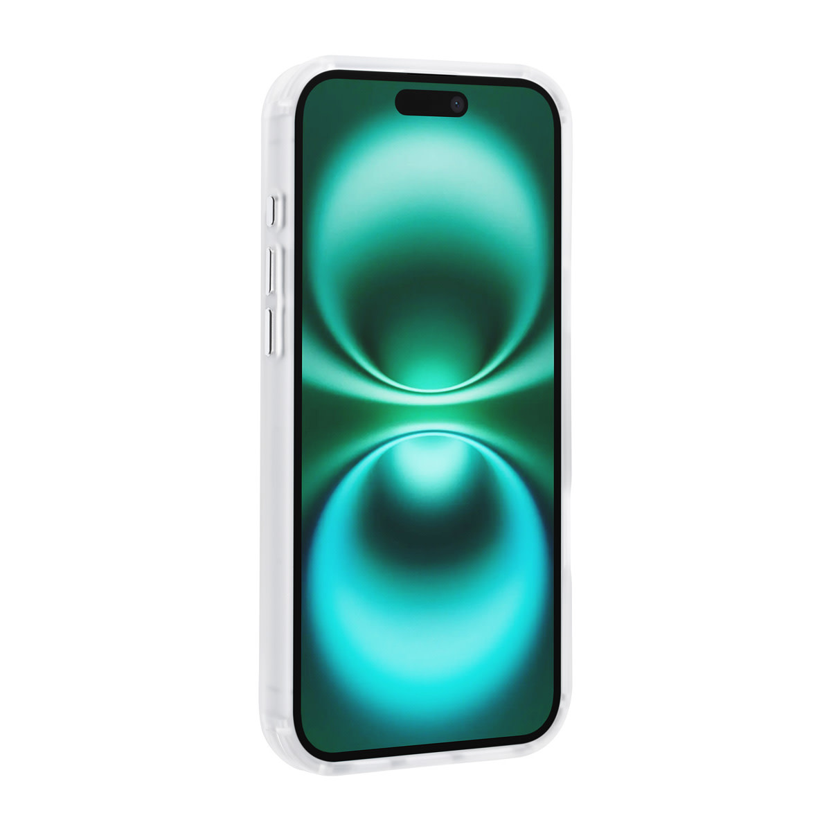 TUNIQ TUNIQ iPhone 16 Plus Backcover hoesje - Built-in Ring Stand - Antishock - Zilver, foto 3 van 4