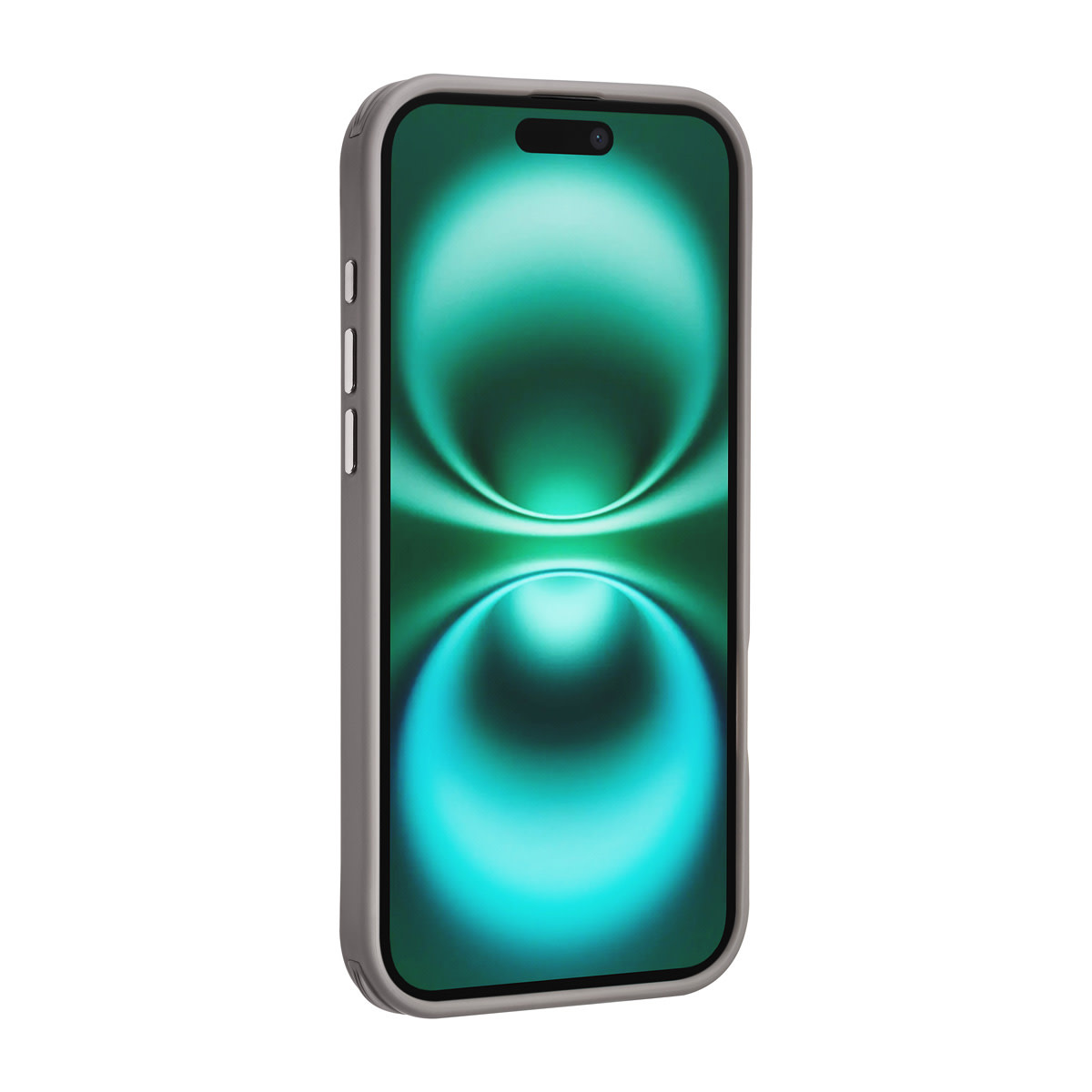 TUNIQ TUNIQ iPhone 16 Plus Backcover hoesje - Built-in Ring Stand - Antishock - Grijs, foto 3 van 4