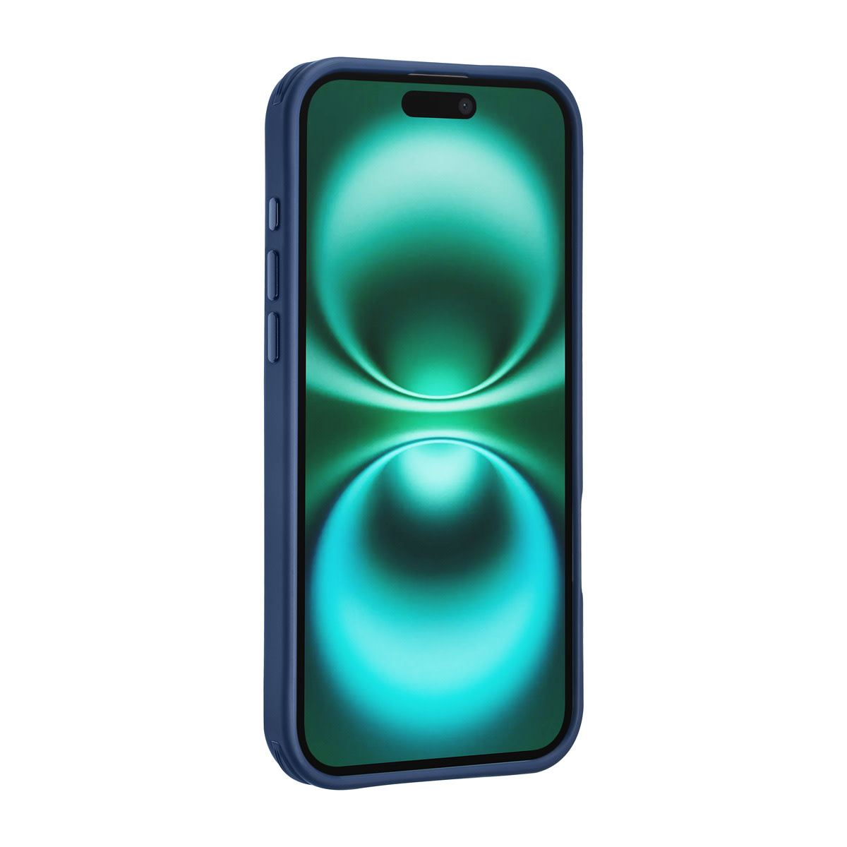 TUNIQ TUNIQ iPhone 16 Plus Backcover hoesje - Built-in Ring Stand - Antishock - Blauw, foto 3 van 4