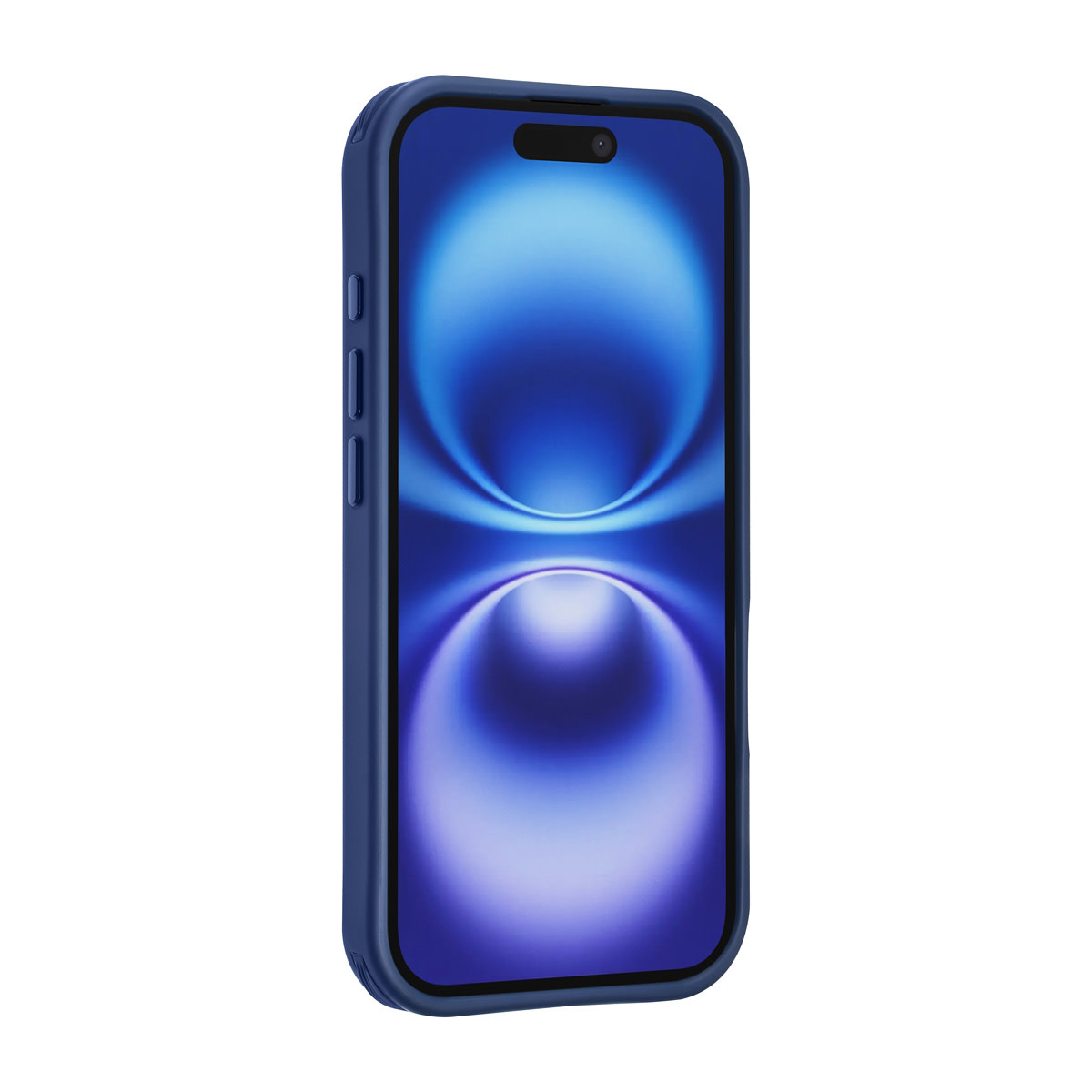 TUNIQ TUNIQ iPhone 16 Pro Backcover hoesje - Built-in Ring Stand - Antishock - Blauw, foto 3 van 4