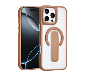 TUNIQ TUNIQ iPhone 16 Pro Max Back cover coque - Built-in Ring Stand - Antishock - Or TUNIQ TUNIQ iPhone 16 Pro Max Back cover coque - Built-in Ring Stand - Antishock - Or
