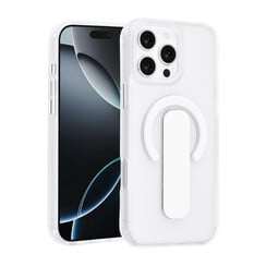 TUNIQ iPhone 16 Pro Max Backcover hoesje - Built-in Ring Stand - Antishock - Zilver