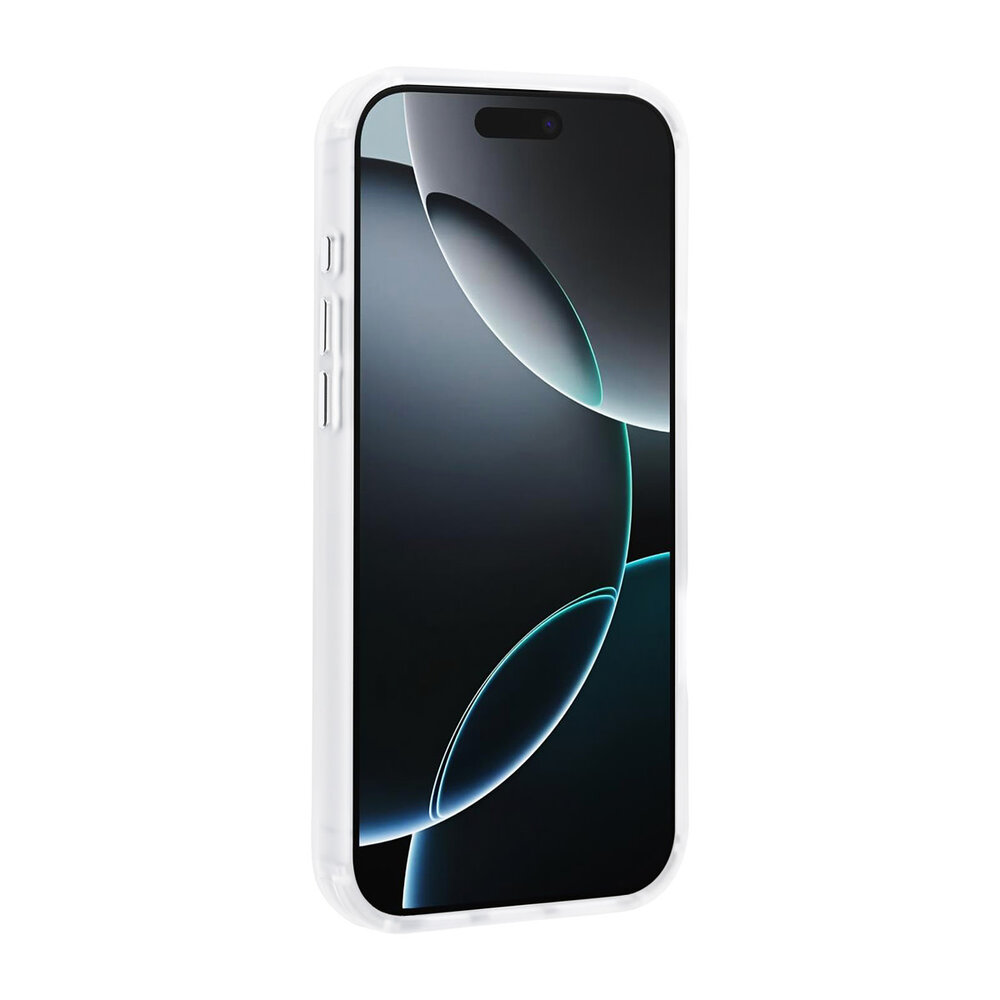 TUNIQ TUNIQ iPhone 16 Pro Max Back-Cover hul - Built-in Ring Stand - Antishock - Silber TUNIQ TUNIQ iPhone 16 Pro Max Back-Cover hul - Built-in Ring Stand - Antishock - Silber