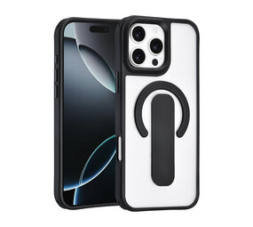 TUNIQ TUNIQ iPhone 16 Pro Max Back cover case - Built-in Ring Stand - Antishock - Black TUNIQ TUNIQ iPhone 16 Pro Max Back cover case - Built-in Ring Stand - Antishock - Black