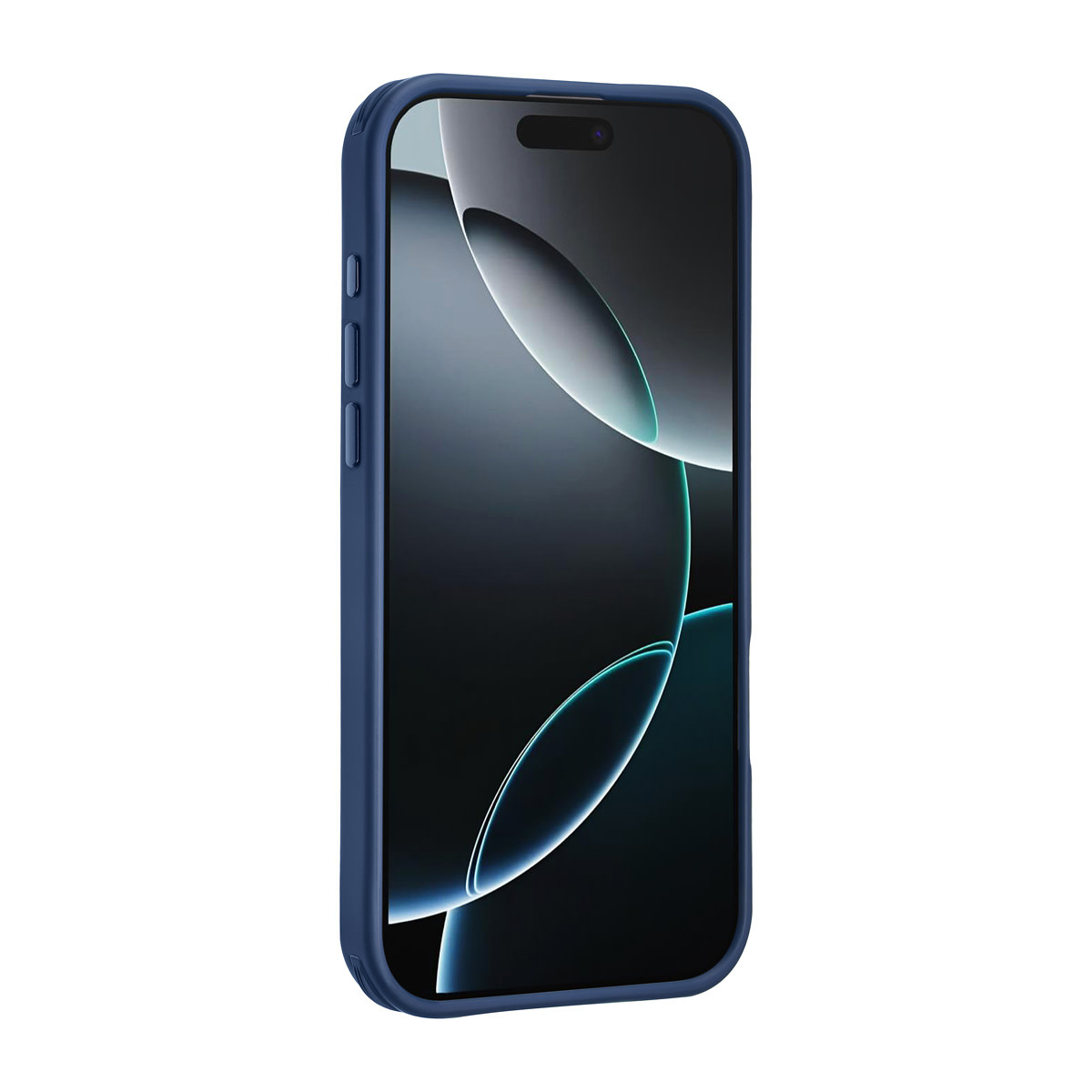 TUNIQ TUNIQ iPhone 16 Pro Max Backcover hoesje - Built-in Ring Stand - Antishock - Blauw, foto 3 van 4