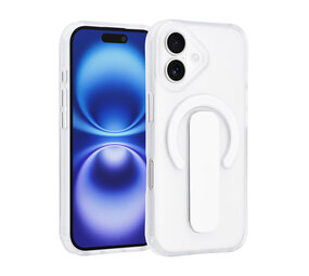 TUNIQ TUNIQ iPhone 17 Back cover case - Built-in Ring Stand - Antishock - Silver TUNIQ TUNIQ iPhone 17 Back cover case - Built-in Ring Stand - Antishock - Silver