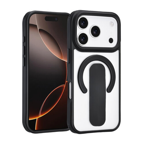 TUNIQ TUNIQ iPhone 17 Pro/iPhone 18 Pro Coque arrière Support anneau intégré Antichoc - Noir