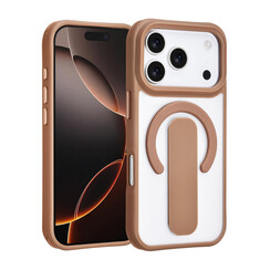 TUNIQ iPhone 17 Pro Back cover case - Built-in Ring Stand - Antishock - Gold