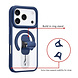 TUNIQ TUNIQ iPhone 17 Pro Back cover coque - Built-in Ring Stand - Antishock - Bleu TUNIQ TUNIQ iPhone 17 Pro Back cover coque - Built-in Ring Stand - Antishock - Bleu