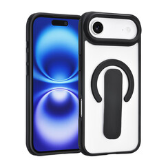 TUNIQ iPhone 17 Air Back cover case - Built-in Ring Stand - Antishock - Black