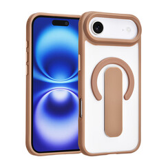 TUNIQ iPhone 17 Air Back cover case - Built-in Ring Stand - Antishock - Gold