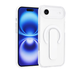 TUNIQ TUNIQ iPhone 17 Air Backcover hoesje - Built-in Ring Stand - Antishock - Zilver TUNIQ TUNIQ iPhone 17 Air Backcover hoesje - Built-in Ring Stand - Antishock - Zilver