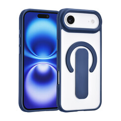 TUNIQ iPhone 17 Air Back cover coque - Built-in Ring Stand - Antishock - Bleu