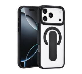 TUNIQ TUNIQ iPhone 17 Pro Max Back cover coque - Built-in Ring Stand - Antishock - Noir TUNIQ TUNIQ iPhone 17 Pro Max Back cover coque - Built-in Ring Stand - Antishock - Noir