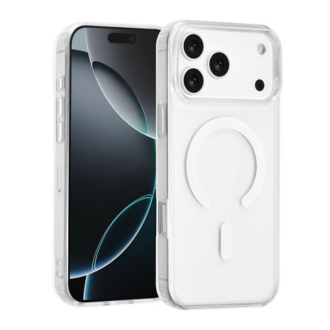 iPhone 17 Pro Max Backcover hoesje - Magsafe - Transparant iPhone 17 Pro Max Backcover hoesje - Magsafe - Transparant