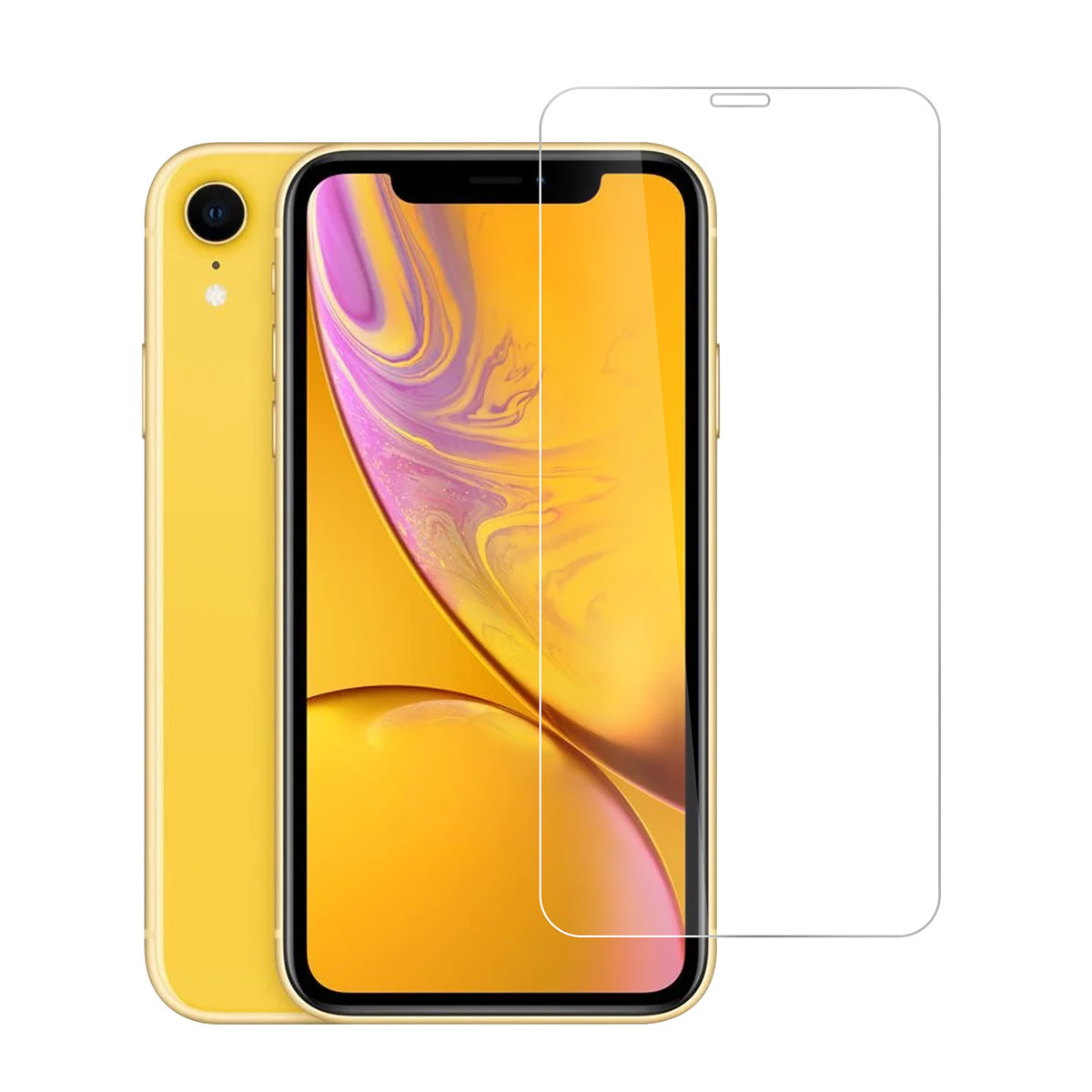 TUNIQ box of 10 - TUNIQ iPhone XR Screenprotector - Tempered Glass - Transparant