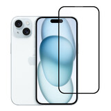 TUNIQ Box of 10 -  TUNIQ iPhone 15 Protecteur D'écran - 10D Full Coverage Protecteur D'écran - Bord Noir