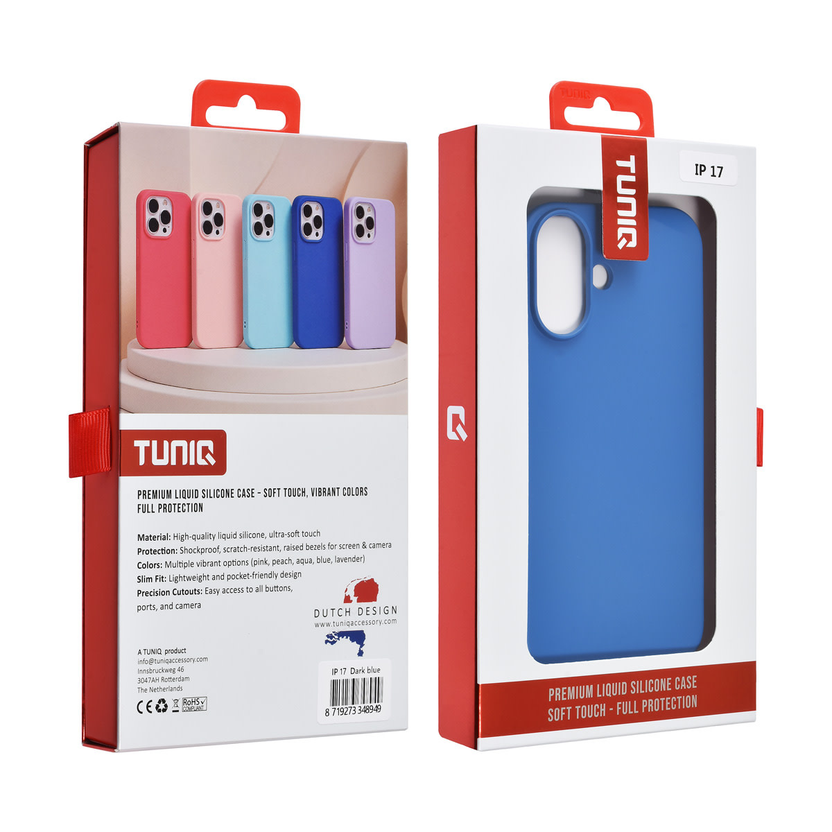 TUNIQ TUNIQ iPhone 17 Backcover hoesje - Diepblauw, foto 3 van 3