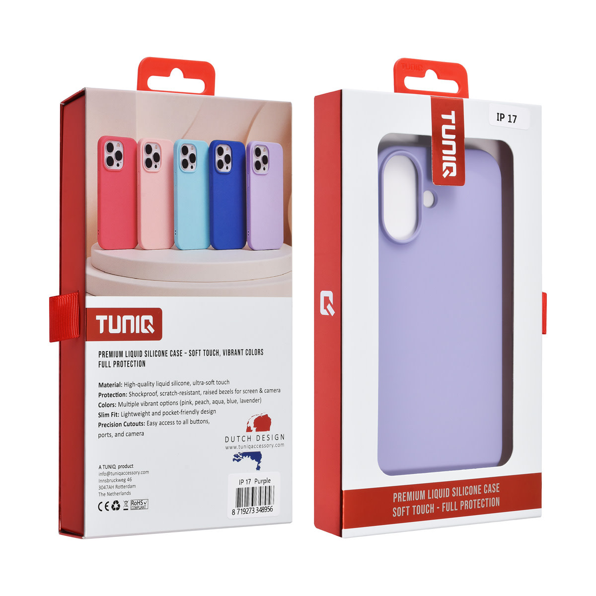 TUNIQ TUNIQ iPhone 17 Backcover hoesje - Lila, foto 3 van 3