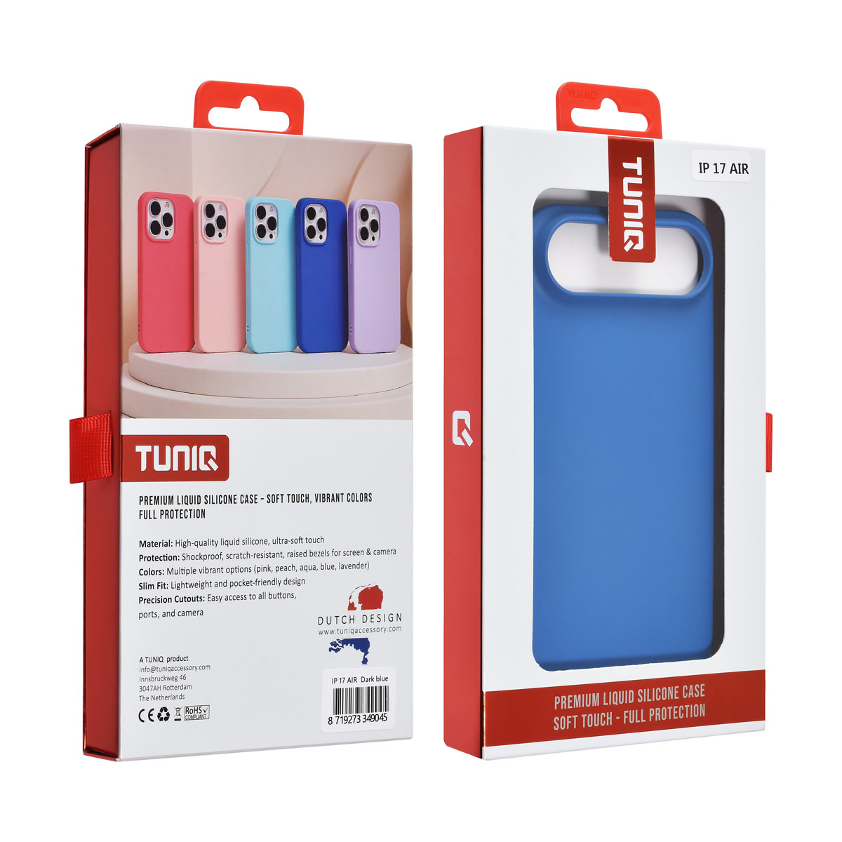 TUNIQ TUNIQ iPhone 17 Air Backcover hoesje - Diepblauw, foto 3 van 3