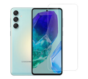 TUNIQ box of 10 - TUNIQ Galaxy M55 Screenprotector - Tempered Glass - Transparant TUNIQ box of 10 - TUNIQ Galaxy M55 Screenprotector - Tempered Glass - Transparant