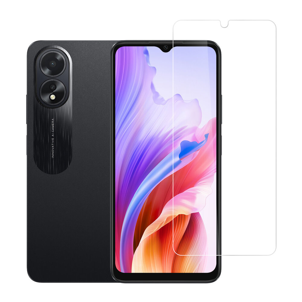 TUNIQ Box of 10 - TUNIQ Oppo A18 Screen Protector - Tempered Glass - Transparent TUNIQ Box of 10 - TUNIQ Oppo A18 Screen Protector - Tempered Glass - Transparent