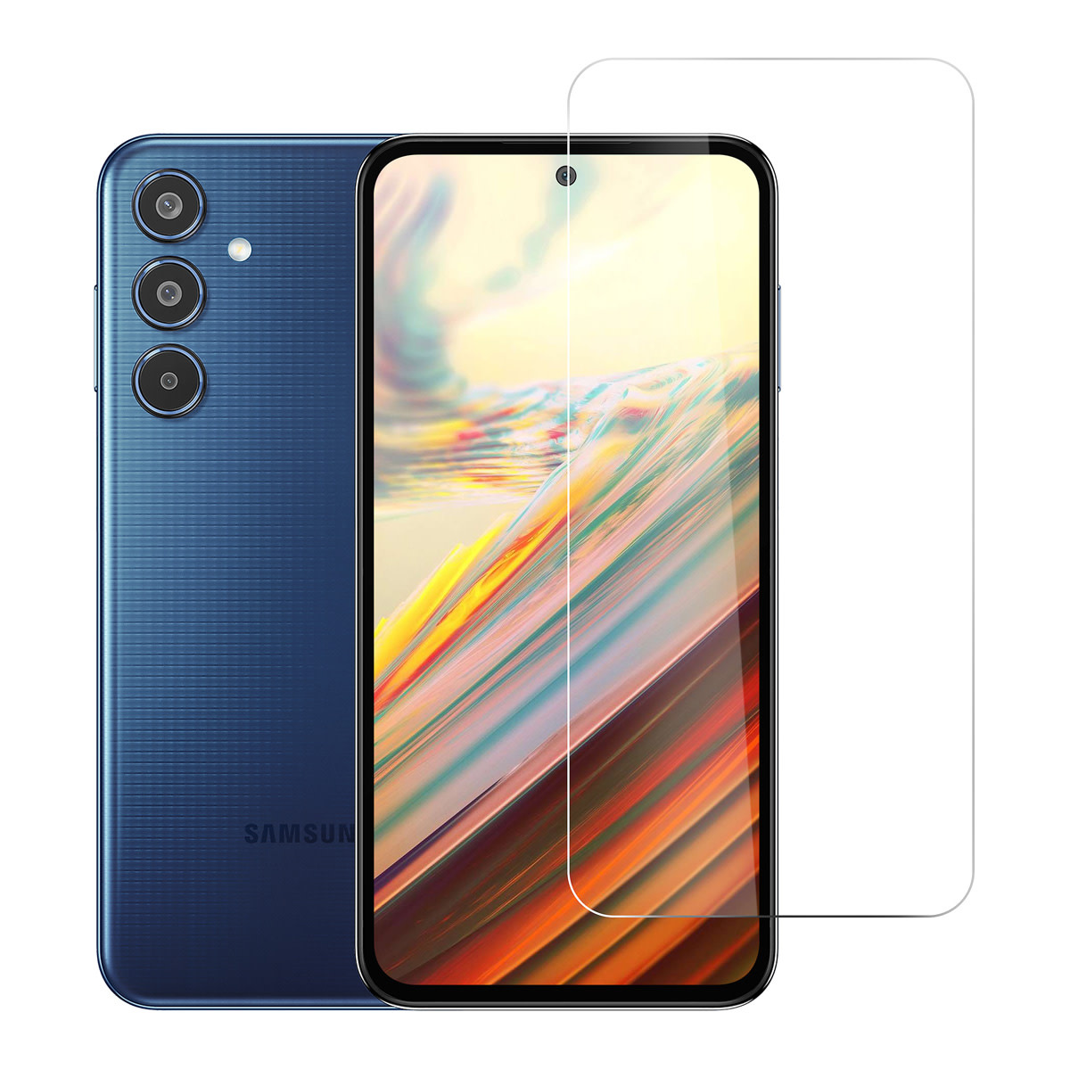 TUNIQ box of 10 - TUNIQ Galaxy M35 Screenprotector - Tempered Glass - Transparant