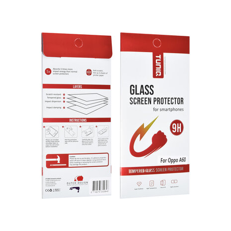 TUNIQ Box of 10 - TUNIQ Oppo A60 Protecteur D'écran - Tempered Glass - Transparent TUNIQ Box of 10 - TUNIQ Oppo A60 Protecteur D'écran - Tempered Glass - Transparent