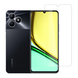 TUNIQ Box of 10 -  TUNIQ Realme Note 50 Protecteur D'écran - Tempered Glass - Transparent