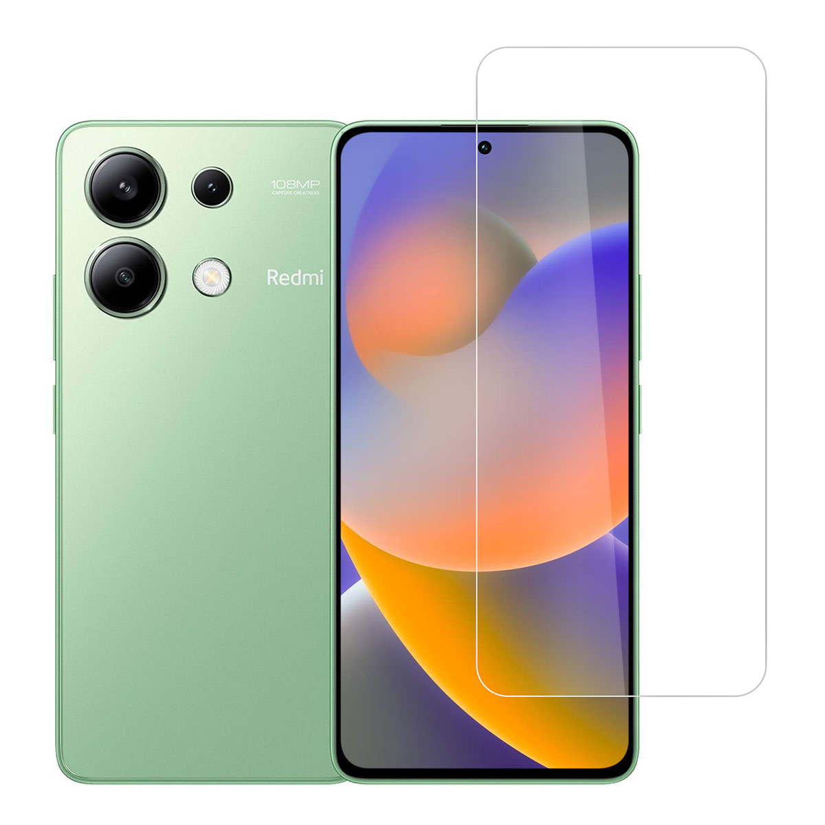 TUNIQ Box of 10 - TUNIQ Redmi Note 13 Screenprotector - Tempered Glass - Transparant