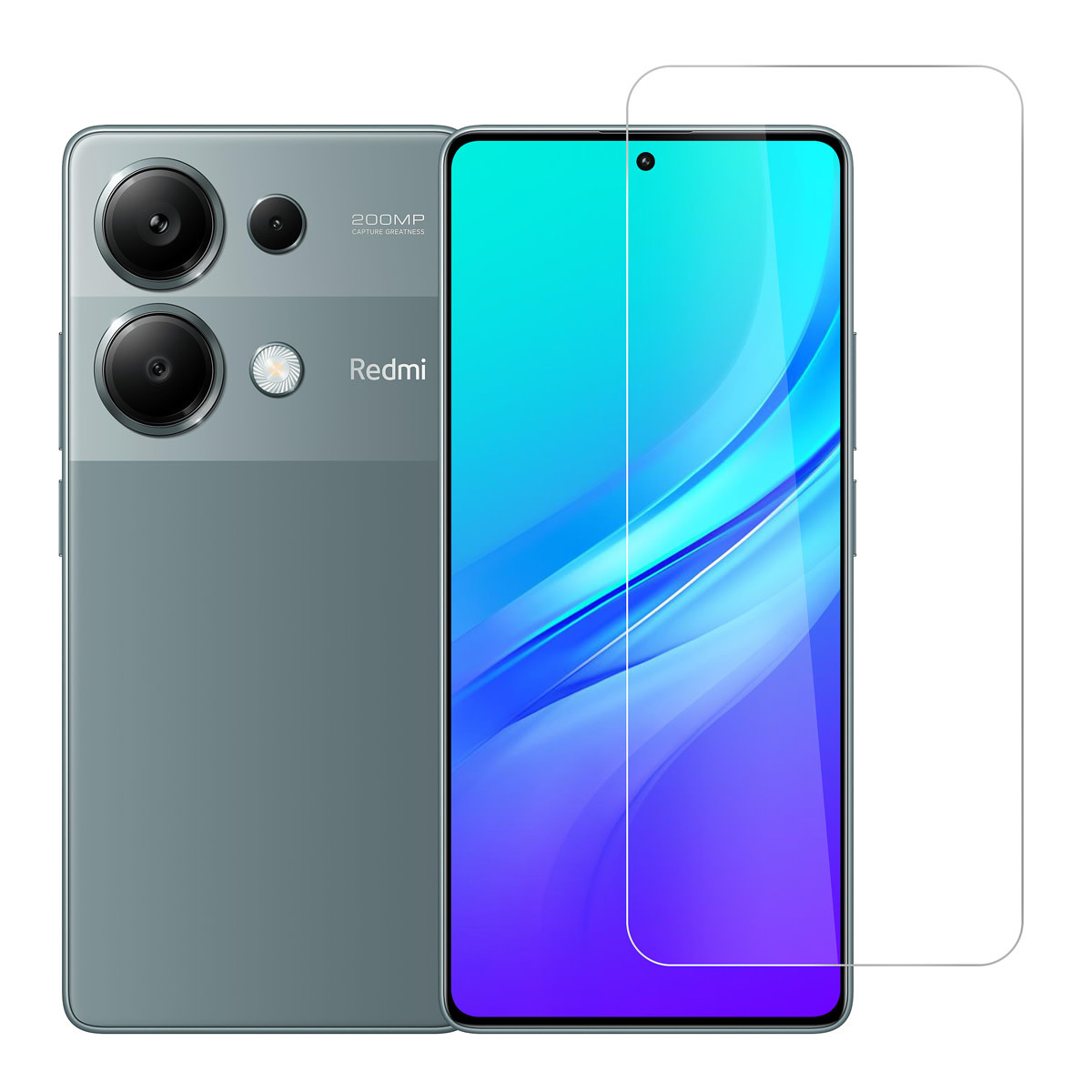TUNIQ box of 10 - TUNIQ Redmi Note 13 Pro Screenprotector - Tempered Glass - Transparant