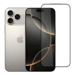 Box of 10 -  TUNIQ iPhone 17 Pro Max Protecteur D'écran - 10D Full Coverage Protecteur D'écran - Bord Noir