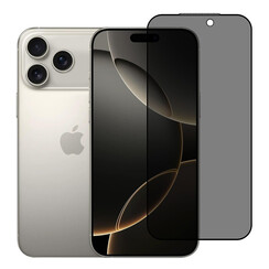 box of 10 -  TUNIQ iPhone 17 Pro Max Display Schutzglas - Privacy Glass - Schwarz