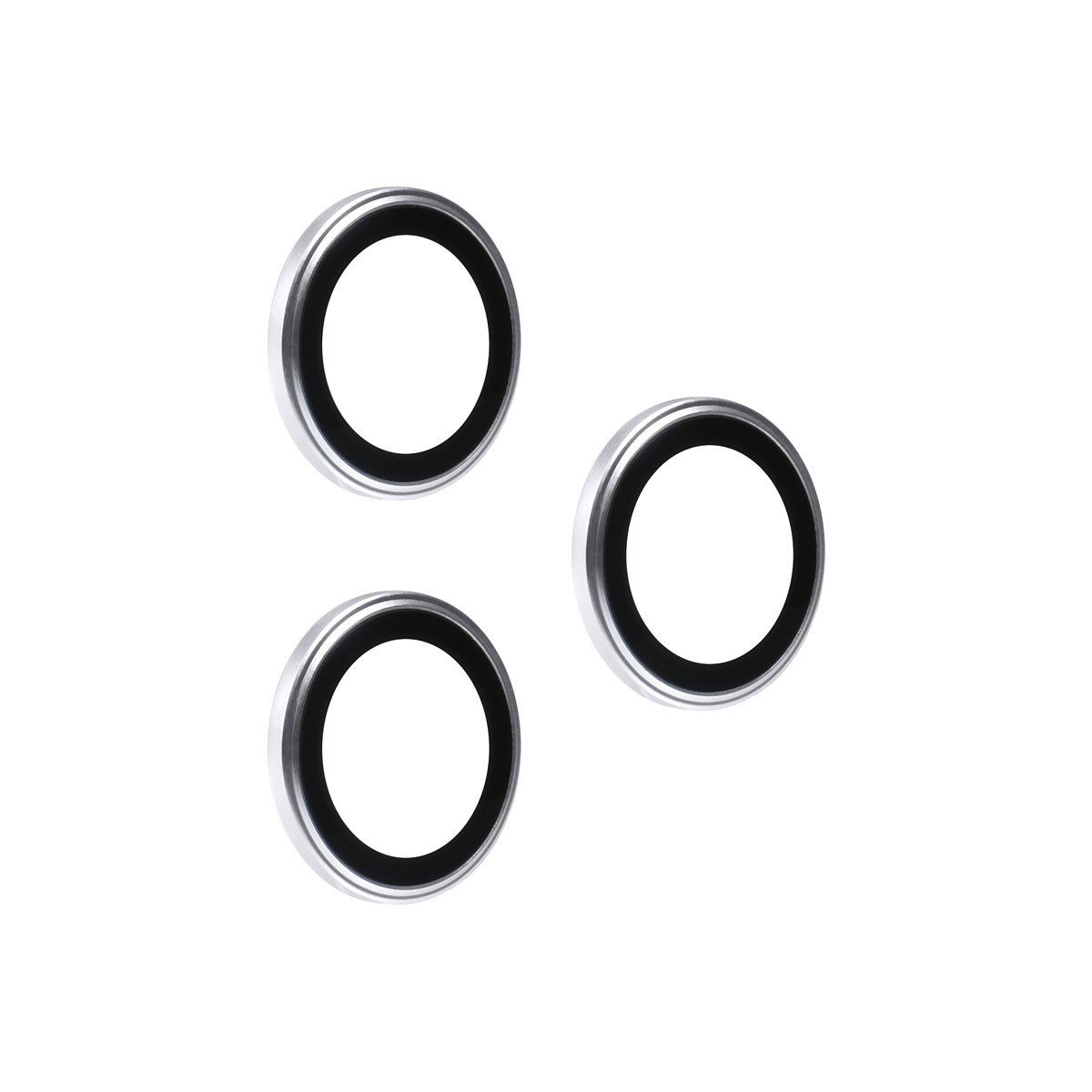 TUNIQ TUNIQ iPhone 17 Pro Lens Protector - Tempered Glass - Zilver, foto 2 van 3