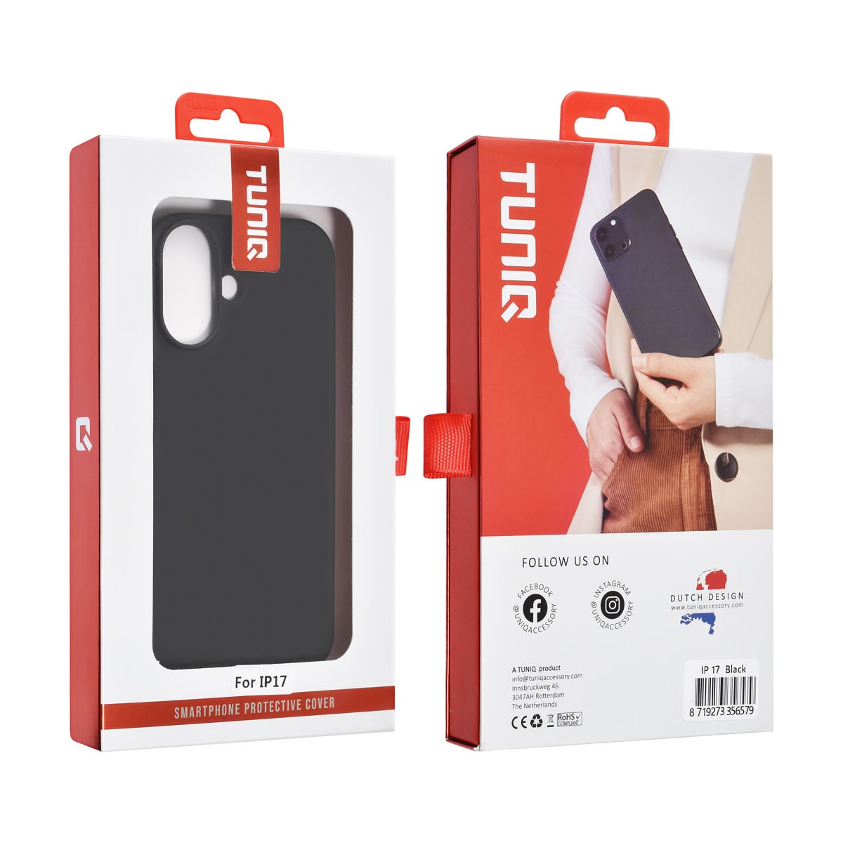 TUNIQ TUNIQ iPhone 17 Backcover hoesje - Zwart, foto 3 van 3