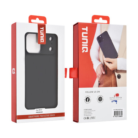TUNIQ TUNIQ iPhone 17 Pro Max Back cover coque - Noir TUNIQ TUNIQ iPhone 17 Pro Max Back cover coque - Noir