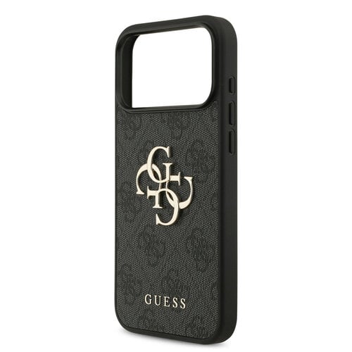 Guess Guess iPhone 17 Pro Max/iPhone 18 Pro Max Handyhülle 4G Großes Metalllogo - Schwarz