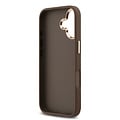 Guess Guess iPhone 17 Back cover case - 4G - Big Metal Logo - Gold Edge - Brown