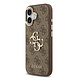Guess Guess iPhone 17 Back cover coque - 4G - Big Metal Logo - Gold Edge - Marron Guess Guess iPhone 17 Back cover coque - 4G - Big Metal Logo - Gold Edge - Marron