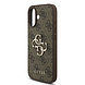 Guess Guess iPhone 17 Back-Cover hul - 4G - Big Metal Logo - Braun Guess Guess iPhone 17 Back-Cover hul - 4G - Big Metal Logo - Braun