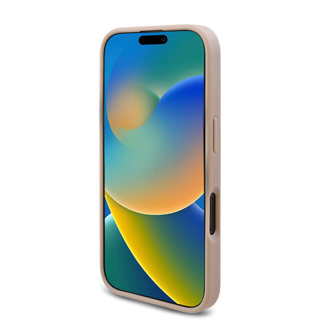 Guess Guess iPhone 16 Back cover case - 4G Background - Triangle Logo - White Guess Guess iPhone 16 Back cover case - 4G Background - Triangle Logo - White