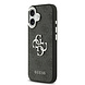 Guess Guess iPhone 17 Back-Cover hul - 4G - Big Metal Logo - Silver Edge - Schwarz Guess Guess iPhone 17 Back-Cover hul - 4G - Big Metal Logo - Silver Edge - Schwarz
