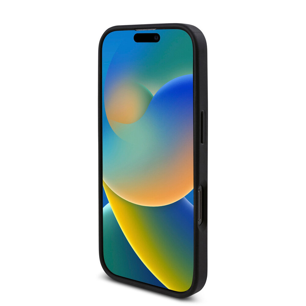 Guess Guess iPhone 16 Pro Max Back-Cover hul - 4G Background - Triangle Logo - Schwarz Guess Guess iPhone 16 Pro Max Back-Cover hul - 4G Background - Triangle Logo - Schwarz